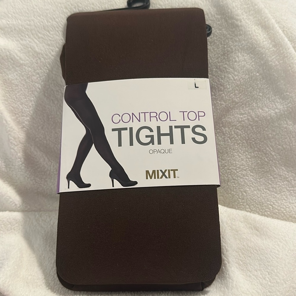 NWT MIXIT Opaque Tights Size L